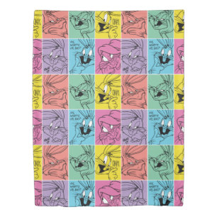 BUGS BUNNY™ Color Block Expressions Duvet Cover