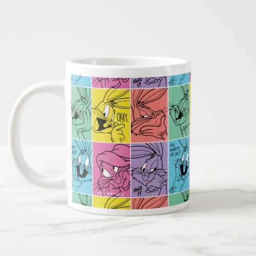 BUGS BUNNY Color Block Expressions Giant Coffee Mug
