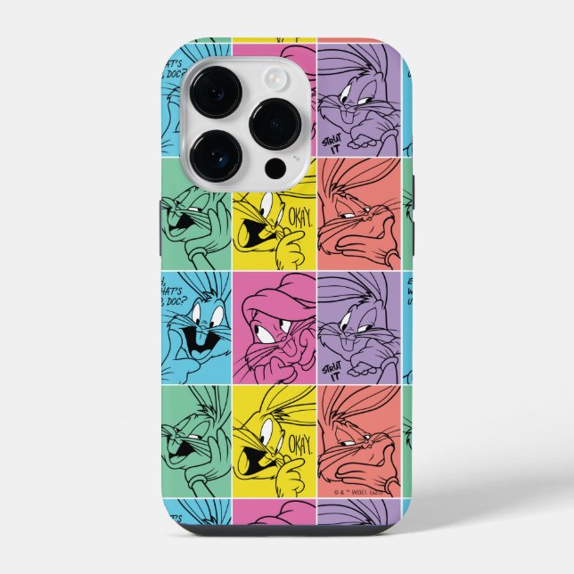 BUGS BUNNY™ Color Block Expressions Iphone Case (Back)