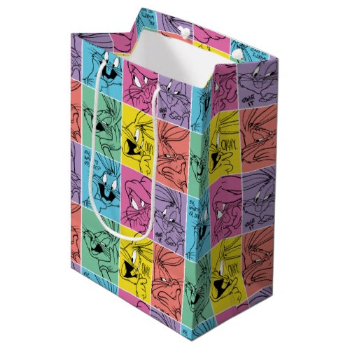 BUGS BUNNY Color Block Expressions Medium Gift Bag