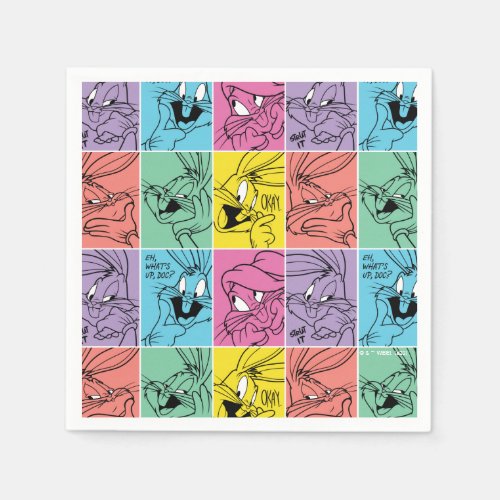 BUGS BUNNY Color Block Expressions Napkins
