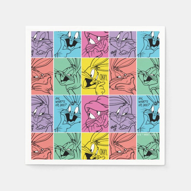 BUGS BUNNY™ Color Block Expressions Napkins (Front)
