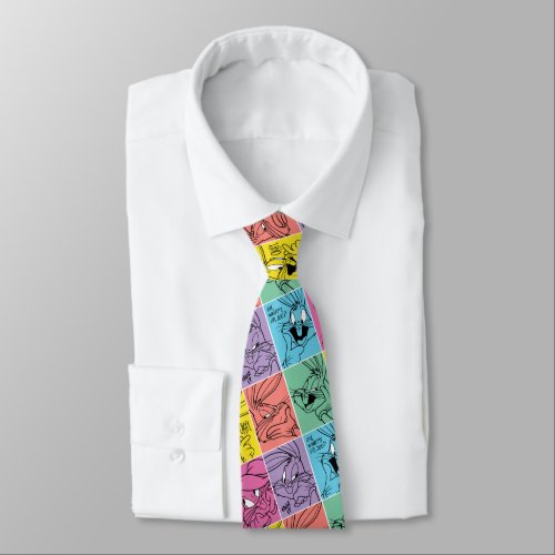 BUGS BUNNY Color Block Expressions Neck Tie