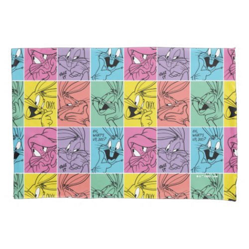 BUGS BUNNY Color Block Expressions Pillow Case