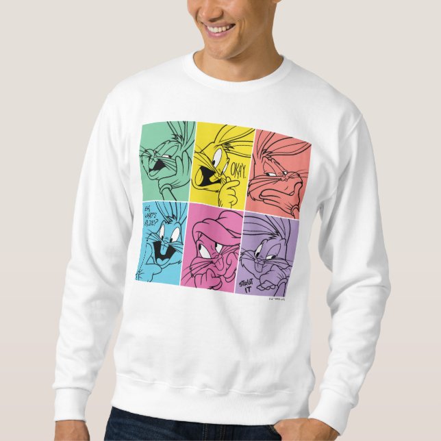 BUGS BUNNY™ Color Block Expressions Sweatshirt (Front)