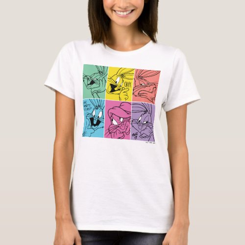 BUGS BUNNY Color Block Expressions T_Shirt