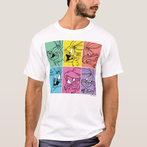 BUGS BUNNY Color Block Expressions T_Shirt