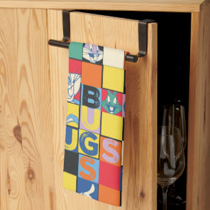 BUGS BUNNY™ Colorful Name and Face Checker Kitchen Towel