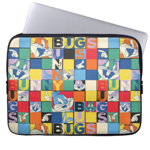 BUGS BUNNY™ Colorful Name and Face Checker Laptop Sleeve