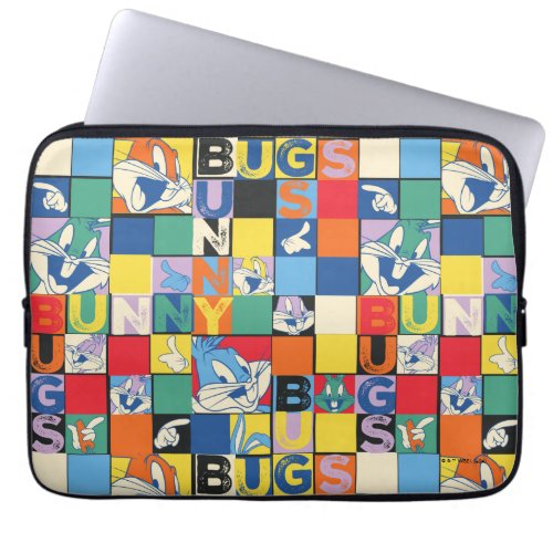 BUGS BUNNY Colorful Name and Face Checker Laptop Sleeve