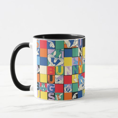 BUGS BUNNY Colorful Name and Face Checker Mug