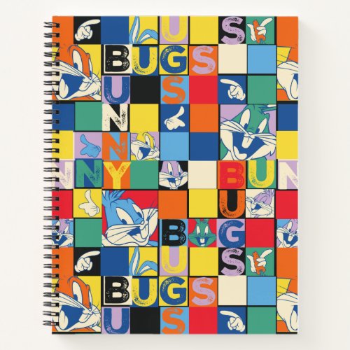 BUGS BUNNY Colorful Name and Face Checker Notebook