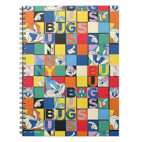 BUGS BUNNY Colorful Name and Face Checker Notebook