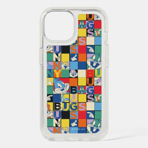 BUGS BUNNY Colorful Name and Face Checker iPhone 15 Case