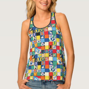 BUGS BUNNY™ Colorful Name and Face Checker Tank Top