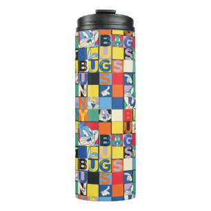 BUGS BUNNY™ Colorful Name and Face Checker Thermal Tumbler