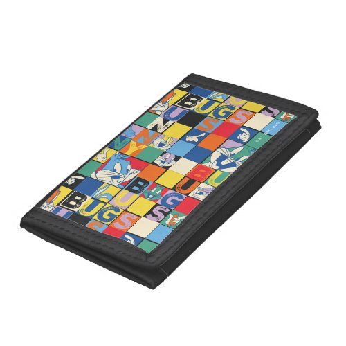BUGS BUNNY Colorful Name and Face Checker Trifold Wallet