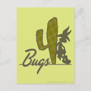 BUGS BUNNY™ Cowboy Leaning on Cactus Postcard