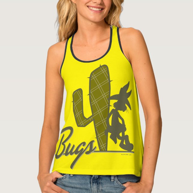 BUGS BUNNY™ Cowboy Leaning on Cactus Tank Top (Front)