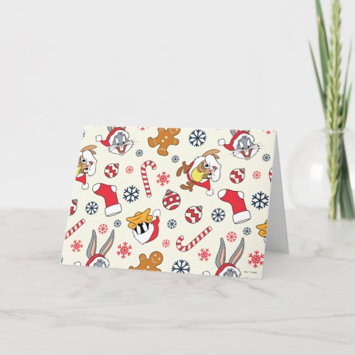 BUGS BUNNY™, DAFFY DUCK™ &amp; Lola Christmas Pattern Card