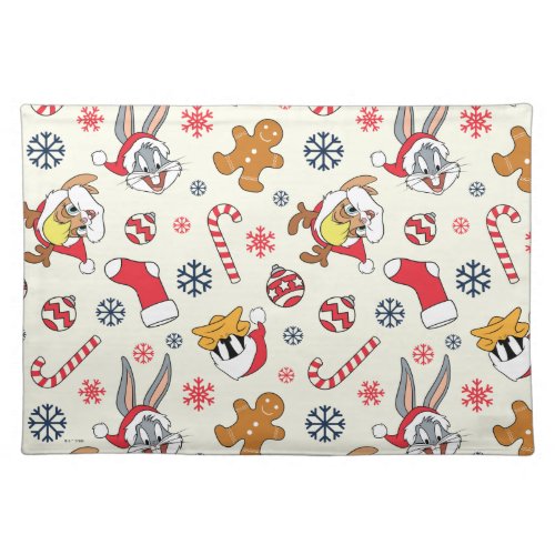 BUGS BUNNY™, DAFFY DUCK™ &amp; Lola Christmas Pattern Cloth Placemat