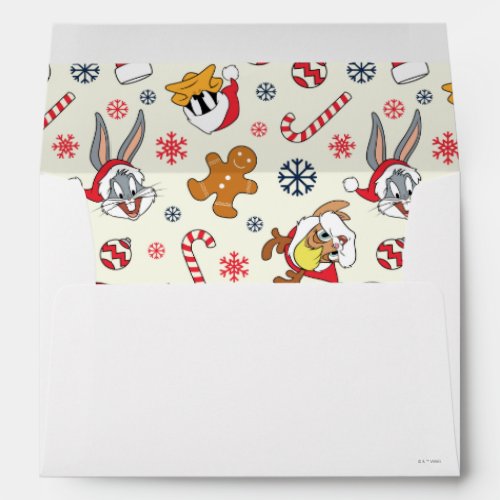 BUGS BUNNY™, DAFFY DUCK™ &amp; Lola Christmas Pattern Envelope