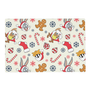 BUGS BUNNY™, DAFFY DUCK™ & Lola Christmas Pattern Placemat