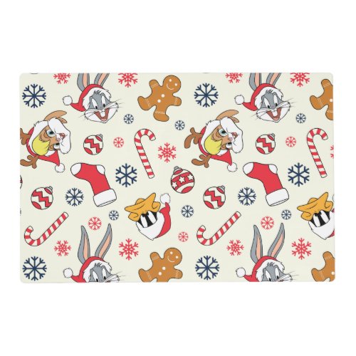BUGS BUNNY™, DAFFY DUCK™ &amp; Lola Christmas Pattern Placemat