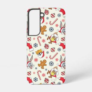 BUGS BUNNY™, DAFFY DUCK™ & Lola Christmas Pattern Samsung Galaxy S22 Case