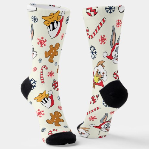 BUGS BUNNY™, DAFFY DUCK™ &amp; Lola Christmas Pattern Socks