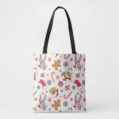 BUGS BUNNY™, DAFFY DUCK™ &amp; Lola Christmas Pattern Tote Bag