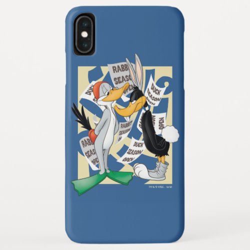 BUGS BUNNY  DAFFY DUCK Ready For Hunting Season iPhone XS Max Case