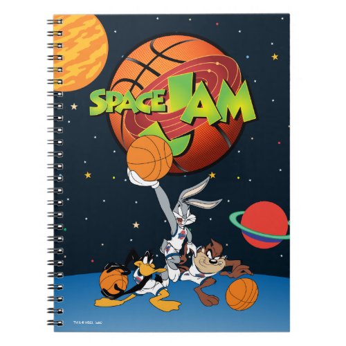 BUGS BUNNY DAFFY DUCK  TAZ SPACE JAM Logo Notebook