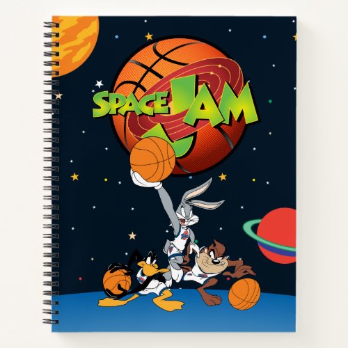 BUGS BUNNY DAFFY DUCK  TAZ SPACE JAM Logo Notebook