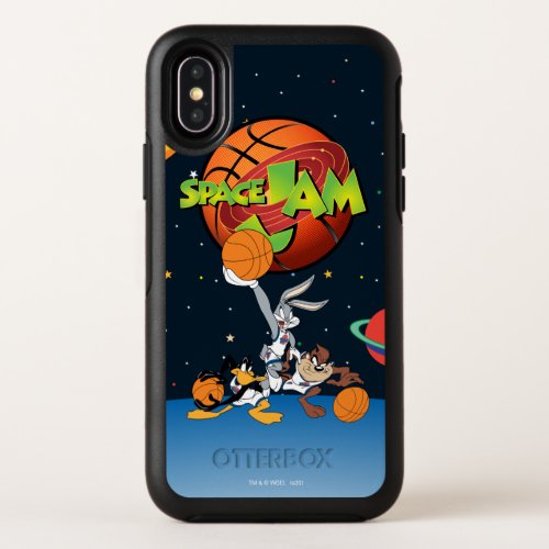 BUGS BUNNY DAFFY DUCK  TAZ SPACE JAM Logo OtterBox Symmetry iPhone X Case