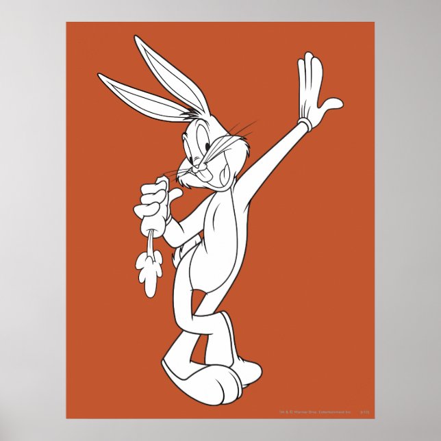 BUGS BUNNY™ Eating Carrot Poster (Front)