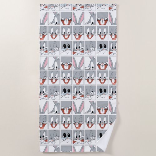 BUGS BUNNY Expression Blocks Beach Towel