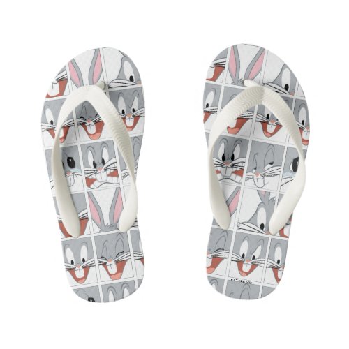 BUGS BUNNY Expression Blocks Kids Flip Flops