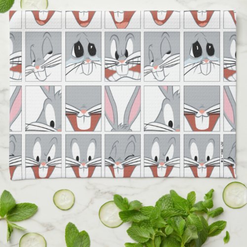 BUGS BUNNY Expression Blocks Kitchen Towel