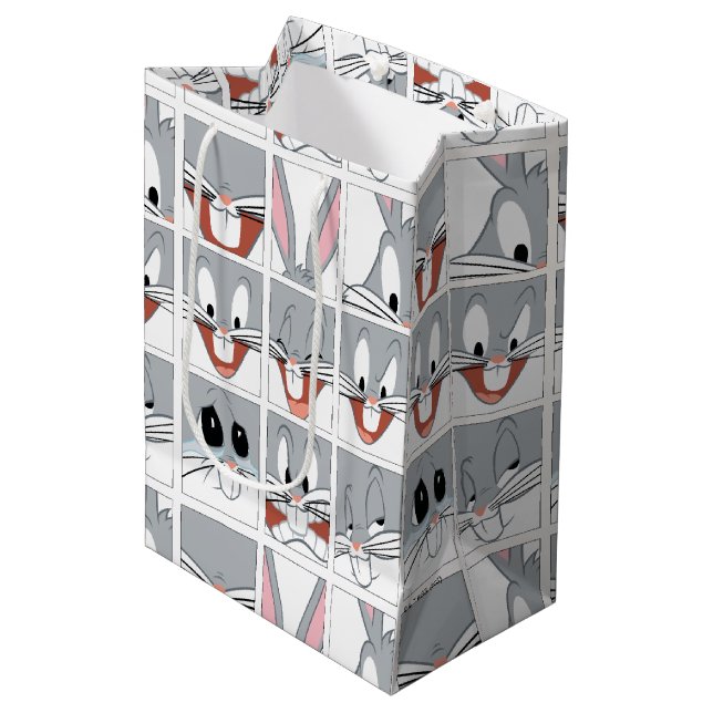 BUGS BUNNY™ Expression Blocks Medium Gift Bag (Front Angled)
