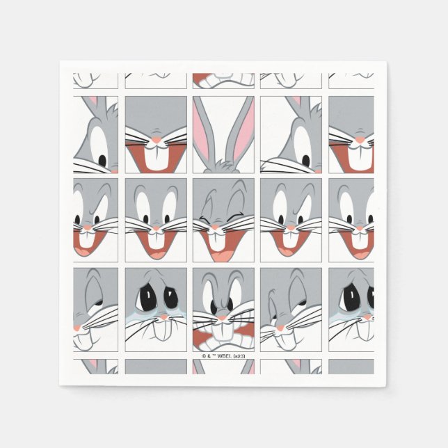 BUGS BUNNY™ Expression Blocks Napkins (Front)