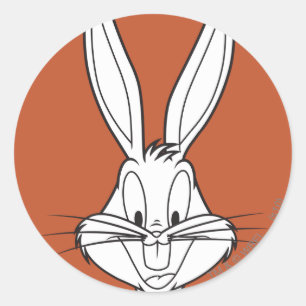 BUGS BUNNY™ Face Smiling Classic Round Sticker