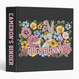 BUGS BUNNY™ Floral Embroidery Graphic 3 Ring Binder