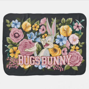 BUGS BUNNY™ Floral Embroidery Graphic Baby Blanket