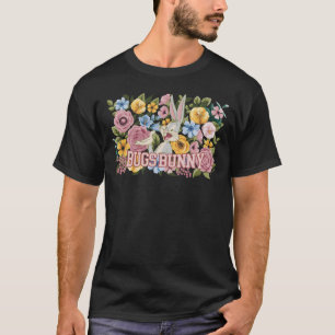 BUGS BUNNY™ Floral Embroidery Graphic T-Shirt