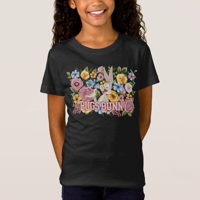 BUGS BUNNY™ Floral Embroidery Graphic T-Shirt (Front)