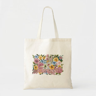 BUGS BUNNY™ Floral Embroidery Graphic Tote Bag