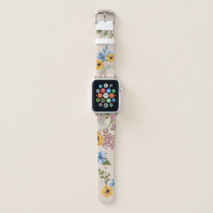 BUGS BUNNY™ Floral Embroidery Pattern Apple Watch Band