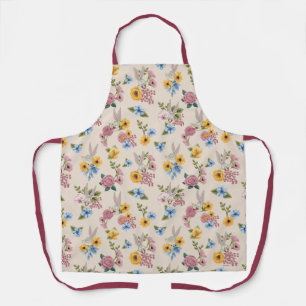 BUGS BUNNY™ Floral Embroidery Pattern Apron