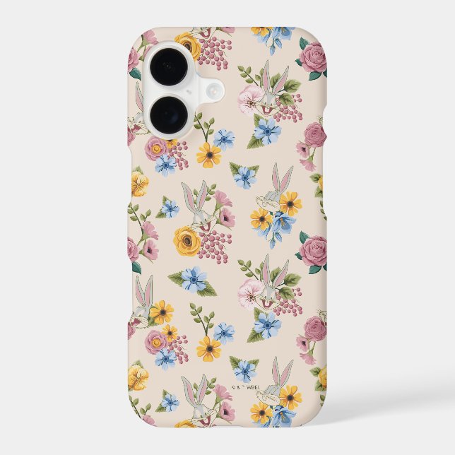 BUGS BUNNY™ Floral Embroidery Pattern Case-Mate iPhone Case (Back)